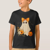 Coquette Ghost Halloween Flower Ghost Soky Lace Gh T-shirt (Voorkant)