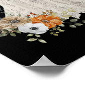 Coquette Ghost Halloween Flower Ghost Spooky Lace Poster (Hoek)