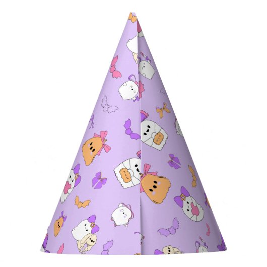 Coquette Ghost Halloween Verjaardag Feesthoedjes (Achterkant)