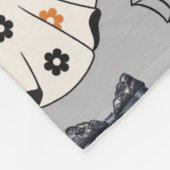 Coquette Ghost Pumpkin - Schattig en spookachtig Fleece Deken (Hoek)