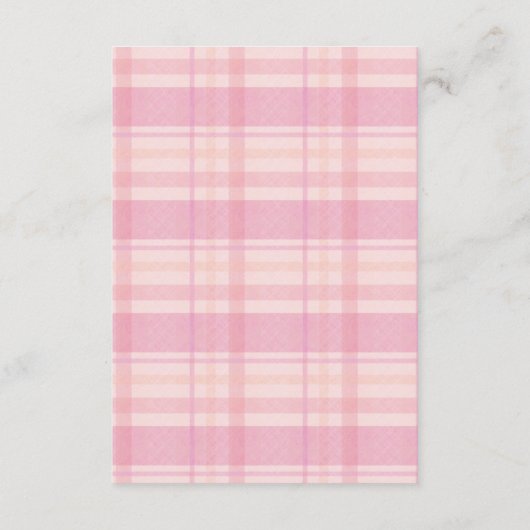 Coquette Gingham Franse Teddy Diapper Raffle Informatiekaartje (Achterkant)