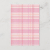 Coquette Gingham Franse Teddy Luier Raffle Informatiekaartje (Achterkant)