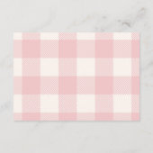 Coquette Gingham Franse Teddy Luier Raffle Informatiekaartje (Achterkant)