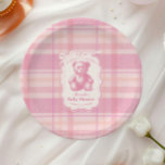 Coquette Gingham French Teddy Bear Baby shower Papieren Bordje<br><div class="desc">De Pink Bow Gingham French Teddy Bear Baby shower Paper Borden zijn een schattige en elegante toevoeging aan uw baby showers servies, perfect in combinatie met stijl. Met een charmante Frans geïnspireerde teddybeer versierd met een roze strik en geplaatst tegen een klassiek ginghampatroon, creëer deze borden een heerlijke en samenhangende...</div>