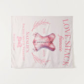 Coquette Girly Bow Corset Social Club Bachelorette Wandkleed (Voorkant (horizontaal))