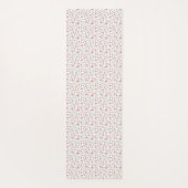 Coquette Girly Floral Pattern | Persoonlijke naam Yogamat (Achterkant)