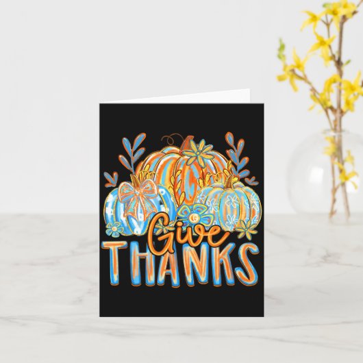 Coquette Give Thanks Christian Thanksgiving Floral Kaart (Gele Bloem)