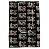 Coquette Glitter Christmas Tree Merry and Bright Medium Cadeauzakje (Achterkant)