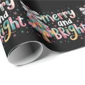 Coquette Glitter Kerstboom vrolijk en helder Cadeaupapier (Rol Hoek)