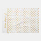 Coquette Gold Sparkle Bow  Theedoek (Horizontaal)