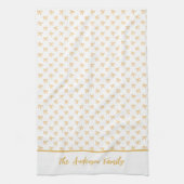 Coquette Gold Sparkle Bow  Theedoek (Verticaal)