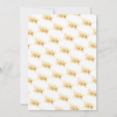 Coquette Goud Sweet 16 Floral Glam Kaart (Achterkant)