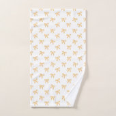 Coquette Gouden Glitter Boog Bad Handdoek (Handdoek)