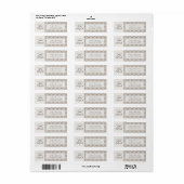 Coquette Gradiërende Bogen Afstudeerklas 2026 Etiket (Full Sheet)