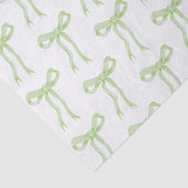 Coquette Groene Strik Lint Knoop Tissuepapier (Detail)