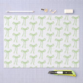 Coquette Groene Strik Lint Knoop Tissuepapier (Craft)