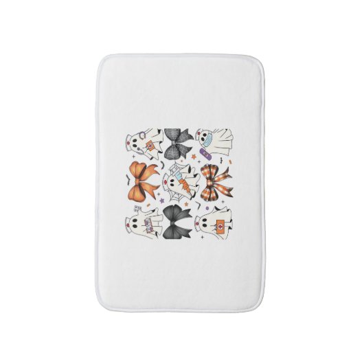 Coquette Halloween Ghost Nurse Classic T-shirt Badmat (Voorkant Verticaal)