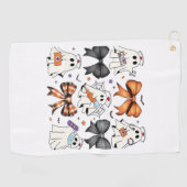 Coquette Halloween Ghost Nurse Classic T-shirt Golfhanddoek (Horizontaal)