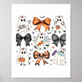 Coquette Halloween Ghost Nurse Classic T-shirt Poster (Voorkant)
