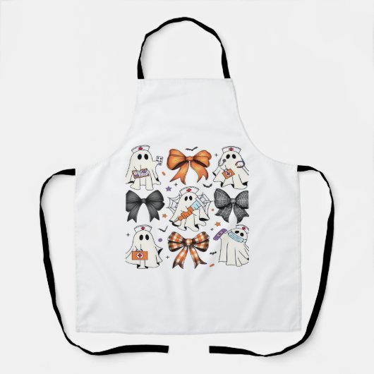 Coquette Halloween Ghost Nurse Classic T-shirt Schort (Voorkant)