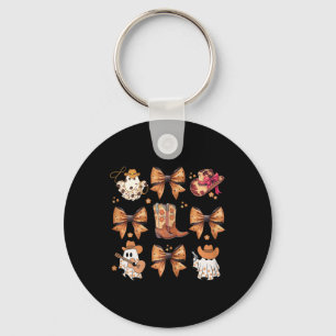 Coquette Halloween Pumpkin Bow Coquette Bow Coquet Sleutelhanger