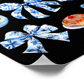 Coquette Hanukkah Bow Jewish Bow Menorah Bow Women Poster (Hoek)