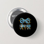 Coquette Hanukkah Bow Jewish Bow Menorah Bow Women Ronde Button 5,7 Cm (Voorkant /achterkant)