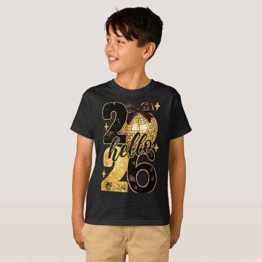 Coquette Happy New Year Party 2026 Family Women Gi T-shirt (Voorkant volledig)