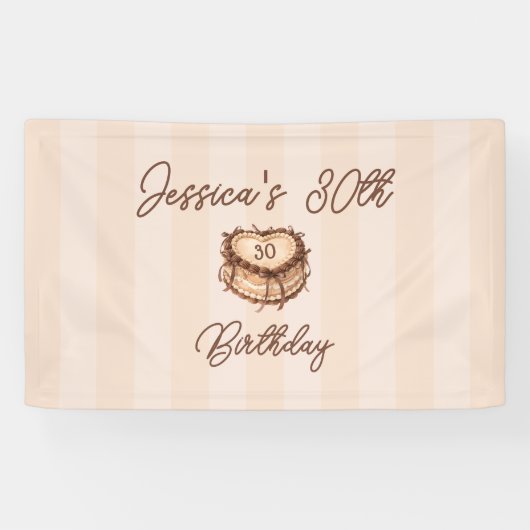 Coquette Hart Cake Banner (Horizontaal)