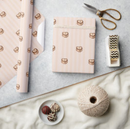 Coquette Hart Verjaardagstaart Cadeaupapier