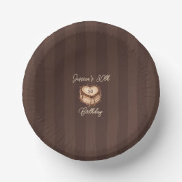 Coquette Hart Verjaardagstaart Papieren Bord
