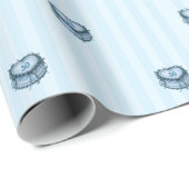 Coquette Heart Birthday Cake Cadeaupapier (Rol Hoek)