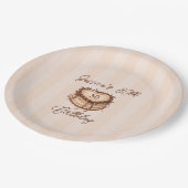 Coquette Heart Birthday Cake Paper Plate Papieren Bordje (Gekanteld)