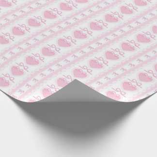 “Coquette Heart & Bow Inpakpapier – Roze Romantiek