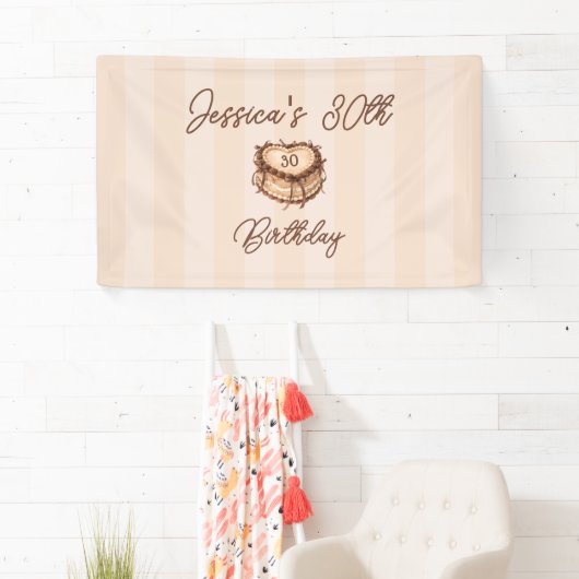 Coquette Heart Cake Banner (Insitu)