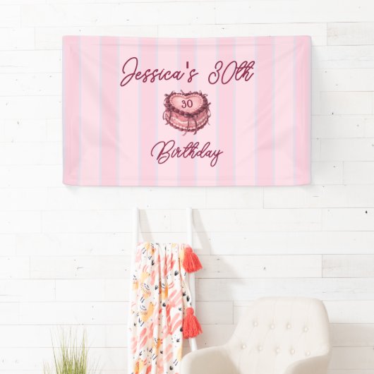Coquette Heart Cake Banner (Insitu)