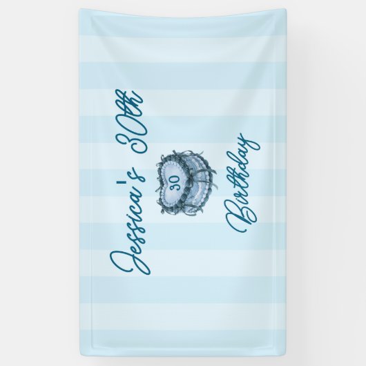 Coquette Heart Cake Banner (Verticaal)