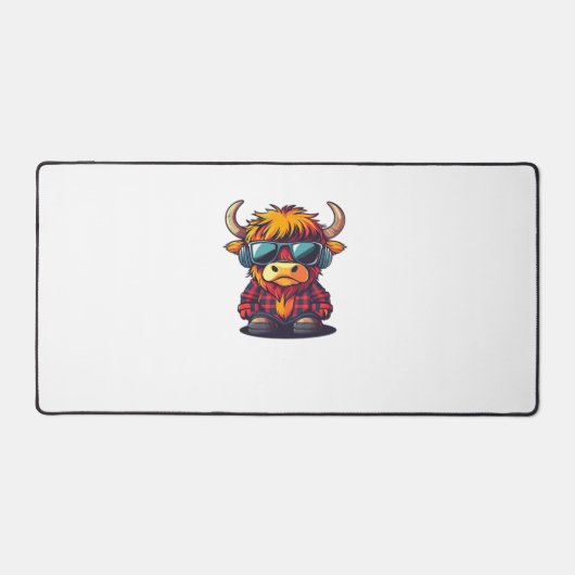 Coquette Highland Koe Bubblegum Tshirt Design, Hol Bureaumat (Voorkant)