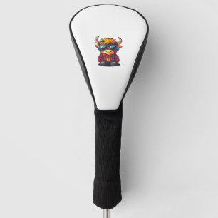 Coquette Highland Koe Bubblegum Tshirt Design, Hol Golfheadcover