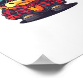 Coquette Highland Koe Bubblegum Tshirt Design, Hol Poster (Hoek)