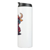 Coquette Highland Koe Bubblegum Tshirt Design, Hol Thermosbeker (Geroteerd rechts)