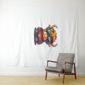 Coquette Highland Koe Bubblegum Tshirt Design, Hol Wandkleed (In Situ (horizontaal))