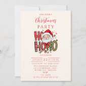 Coquette Ho Ho Ho Kerstman Kerstmis Kaart (Voorkant)