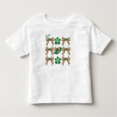 Coquette Ierse luipaardbogen met groene Shamrocks Kinder Shirts (Voorkant)