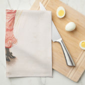 Coquette  Illustratie Theedoek (Quarter Fold)