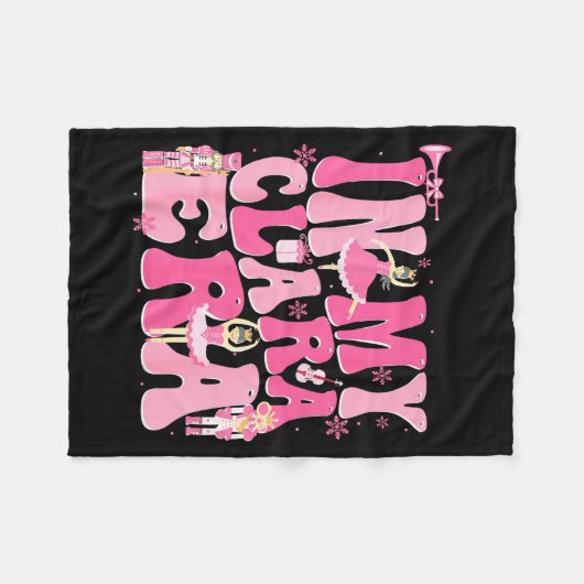 Coquette In My Clara Era Christmas Nutcracker Merr Fleece Deken (Voorkant (Horizontaal))