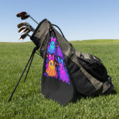 Coquette iriserende Halloween Golfhanddoek (Groen)