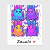 Coquette iriserende Halloween Sticker (Vel)