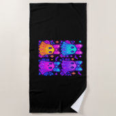 Coquette iriserende Halloween Strandlaken (Voorkant)