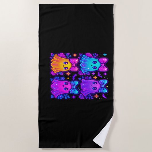 Coquette iriserende Halloween Strandlaken (Voorkant)